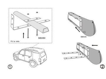 Toldo Lateral 2,5 M de Largura X 2,5 M de Abertura Offroad