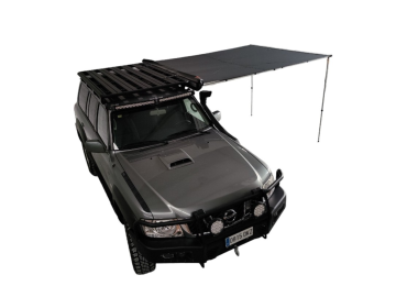 Toldo Lateral 2.5m de Largura X 3 M De Abertura Offroad Cor Cinzenta 