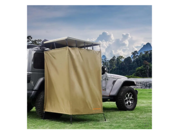 Toldo de Campista Off-Road (Avanço para Chuveiro / Trocador 1x1 m) Verde Militar