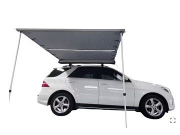 Toldo lateral Offroad com iluminação – 2,5 m de largura x 3 m aberto – Cinzento