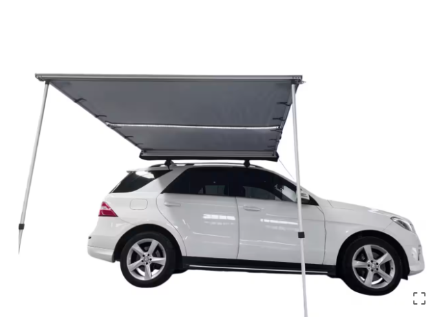 Toldo lateral Offroad com iluminação LED – 2,5 m de largura x 2,5 m aberto – Cinzento