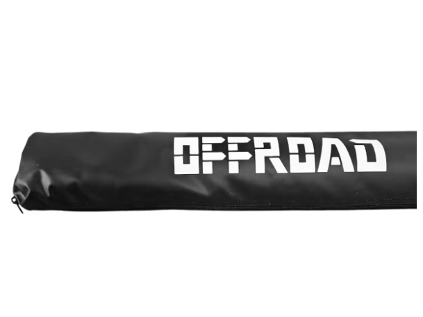 Toldo lateral Offroad com iluminação LED – 2 m de largura x 2,5 m aberto – Cinzento