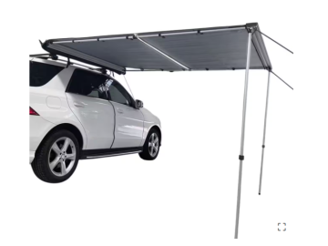 Toldo lateral Offroad com iluminação LED – 2 m de largura x 3 m aberto – Cinzento