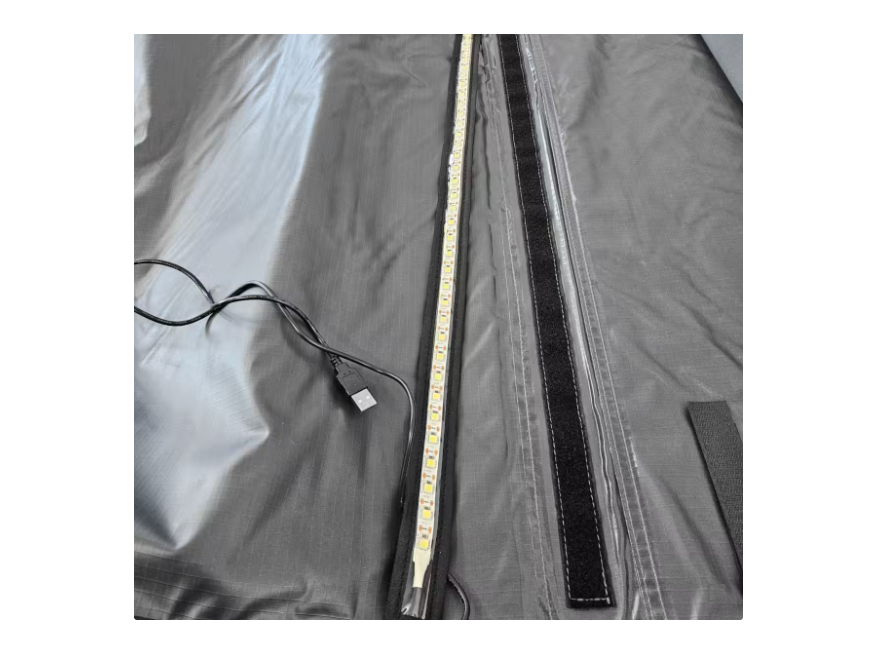 Toldo lateral Offroad com iluminação LED – 2 m de largura x 3 m aberto – Cinzento