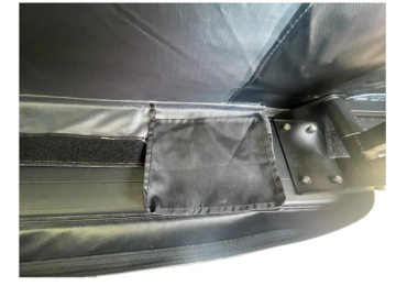 Toldo lateral com luz LED de 180º Overland (2,0 m) cinzento PREMIUM