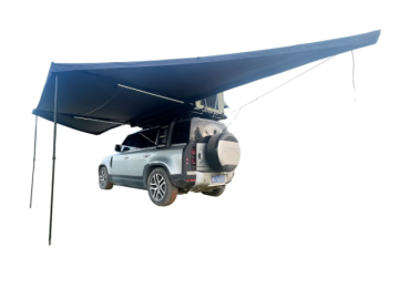 Toldo lateral com luz LED de 180º Overland (2,0 m) cinzento PREMIUM