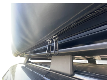 Toldo lateral com luz LED de 180º Overland (2,0 m) cinzento PREMIUM