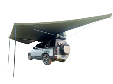 Toldo lateral com luz LED de 180º Overland (2,0 m) verde PREMIUM