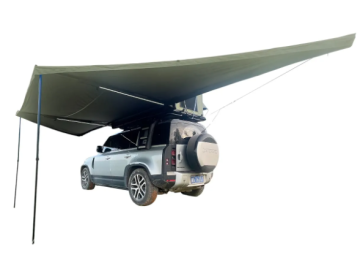 Toldo lateral com luz LED de 180º Overland (2,0 m) verde PREMIUM