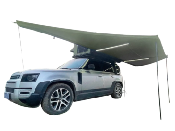 Toldo lateral com luz LED de 180º Overland (2,0 m) verde PREMIUM