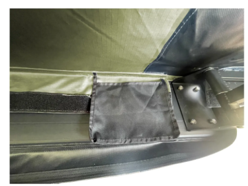 Toldo lateral com luz LED de 180º Overland (2,0 m) verde PREMIUM
