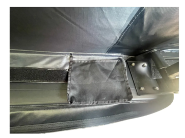 Toldo lateral com luz LED de 180º Overland (2,5 m) cinzento PREMIUM