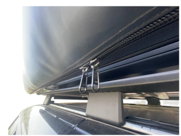 Toldo lateral com luz LED de 180º Overland (2,5 m) cinzento PREMIUM