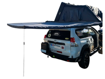Toldo lateral com luz LED de 270º Overland (2,5 m) cinzento PREMIUM