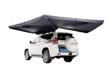 Toldo lateral com luz LED de 270º Overland (2,5 m) cinzento PREMIUM