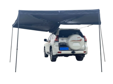 Toldo lateral com luz LED de 270º Overland (2,5 m) cinzento PREMIUM
