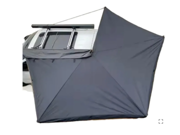 Toldo lateral com luz LED de 270º Overland (2,5 m) cinzento PREMIUM