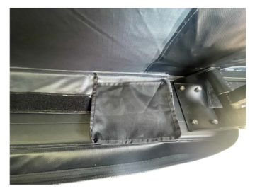 Toldo lateral de 180º Overland (2,0 m) cinzento PREMIUM