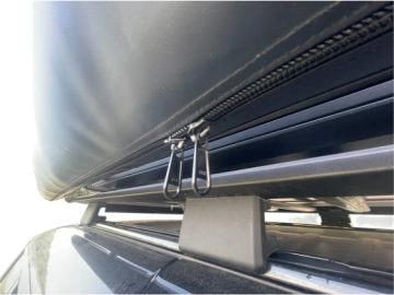 Toldo lateral de 180º Overland (2,0 m) cinzento PREMIUM