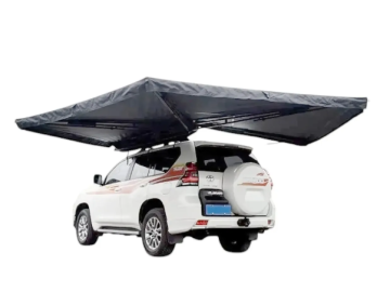 Toldo lateral de 270º Overland (2,0 m) cinzento PREMIUM