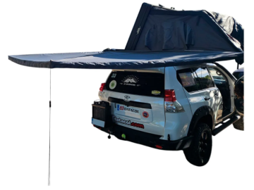 Toldo lateral de 270º com luz LED Overland (2,0 m) cinzento PREMIUM