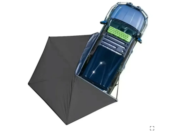 Toldo lateral de 270º com luz LED Overland (2,0 m) cinzento PREMIUM