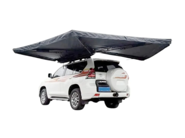 Toldo lateral de 270º com luz LED Overland (2,0 m) cinzento PREMIUM