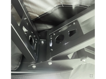 Toldo lateral de 270º com luz LED Overland (2,0 m) cinzento PREMIUM