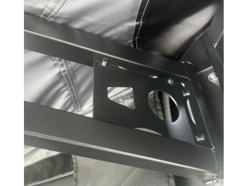Toldo lateral de 270º com luz LED Overland (2,0 m) cinzento PREMIUM