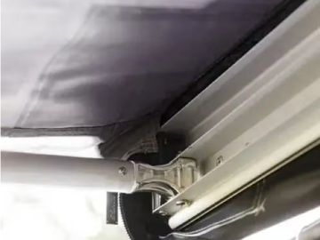 Toldo traseiro com iluminação, 1,4 m de largura x 2 m de abertura, Offroad – Cinzento