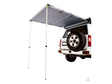 Toldo traseiro com iluminação, 1,4 m de largura x 2 m de abertura, Offroad – Cinzento
