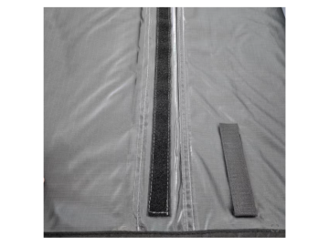 Toldo traseiro com iluminação, 1,4 m de largura x 2 m de abertura, Offroad – Cinzento