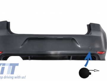 Towning Cap Rear Bumper suitable for VW Golf VII 7 2013-2017 Rline Look
