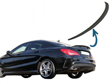 Trunk Boot Lid Spoiler suitable for Mercedes CLA C117 W117 (2013-2018) Matte Black