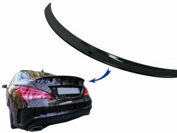 Trunk Boot Lid Spoiler suitable for Mercedes CLA C117 W117 (2013-2018) Shiny Black