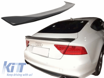 Trunk Boot Lid Spoiler suitable for AUDI A7 4G8 S7 RS7 (2011-2017) KZ Style Real Carbon