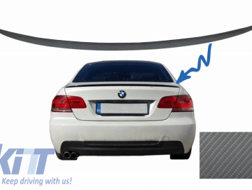 Trunk Boot Lid Spoiler suitable for BMW 3 Series E92 E93 (2006-2012) Coupe Cabrio M3 Design Carbon Film