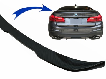 Trunk Boot Spoiler suitable for BMW 5 Series G30 (2017-Up) M Performance Design Carbon Look