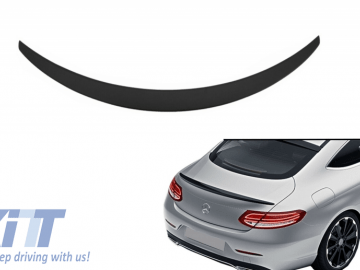 Trunk Boot Spoiler suitable for Mercedes-Benz C-Class Coupe C205 (2014-UP) Matte Black A-Design