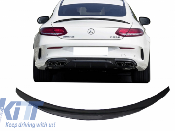 Trunk Boot Spoiler suitable for Mercedes C-Class Coupe C205 (2014-2019) Piano Black A-Design