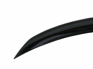 Trunk Boot Spoiler with Rear Bumper Flaps Side Fins Flics suitable for Mercedes C-Class Coupe C205 (2014-2019) Piano Black