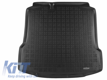 Trunk Mat Rubber Black suitable for Seat TOLEDO IV (2012-) Sedan Skoda RAPID (2013-)
