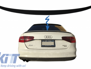 Trunk Spoiler suitable for AUDI A4 B8 Sedan (2008-2015) Matte Black