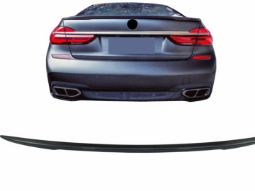 Trunk Spoiler suitable for BMW 7 Series G12 (2015-02.2019) M Sport Design Piano Black