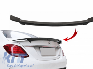 Trunk Spoiler suitable for MERCEDES C-Class W205 (2014-2018) GTS-Design Piano Black