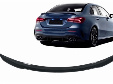 Trunk Spoiler suitable for Mercedes A-Class Sedan V177 (2018-up) A45 Design Piano Black