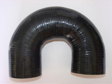 Tubo em silicone curva 180º diametro bocal 76mm