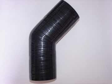 Tubo em silicone curva 45º 51mm-38mm