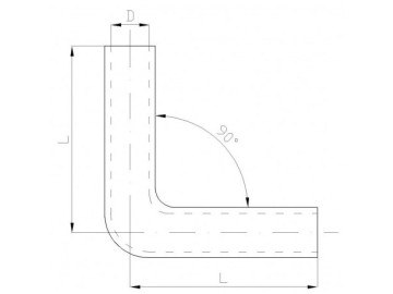 Tubo de Silicone 90º - 60MM