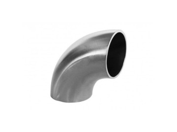 Tubo em Aço Inoxidável 90°, 54MM, Curto